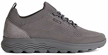 Geox D Spherica A, Sneakers Donna, Grigio (Dk Grey), 36 EU