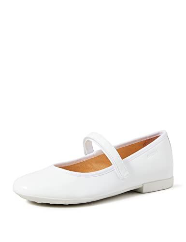 Geox Jr Plie' A, Ballerine Bambine e ragazze, Bianco (White), 36 EU