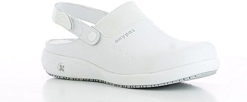 Oxypas Move  Slip-resistant, Antistatic Leather Nursing Clogs with Coolmax Lining, 3.5 UK (36 EU)