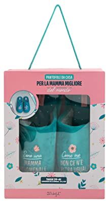 Mr. Wonderful , Pantofole T 39-41 Sono una mamma fenomenale, come me non ce n'è un'altra uguale, multicolore