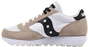 Saucony Jazz Original Vintage, Sneaker Donna, Bianco/Nero (White/Black), 40.5 EU