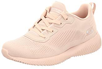 Skechers Bobs Squad Tough Talk, Scarpe da Ginnastica Donna, Pink Engineered Knit, 38 EU