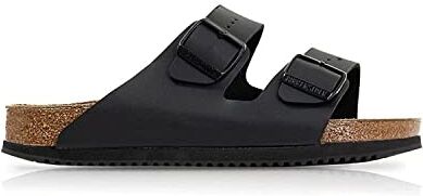 Birkenstock Arizona SL Birko-Flor Sandalo unisex per adulti, vestibilità normale, Nero normale, 41 EU