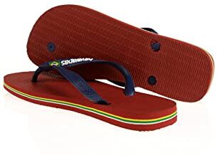 Havaianas Brasil Logo, Infradito Unisex-Adulto, Rosso, 39/40 EU