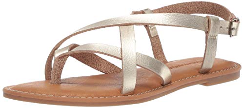 Amazon Essentials Sandali con Cinturino Casual Donna, Oro, 38.5 EU