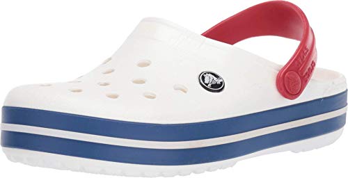 Crocs Crocband, Zoccoli, Unisex Adulto, Bianco (White/Blue Jean), 38/39 EU