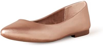 Amazon Essentials Ballerine a Punta Donna, Oro Rosa, 37.5 EU