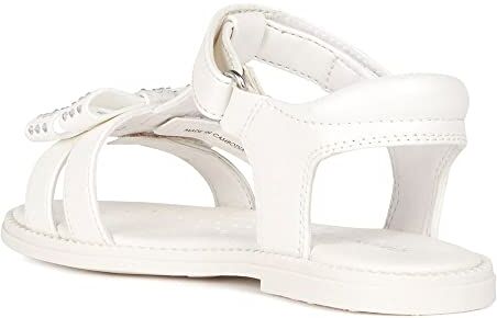 Geox J Sandal Karly Girl, Bianco White FC1000, 34 EU