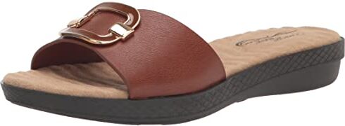 Easy Street Sandalo Sunshine Slide da donna, cognac, 7,5 W