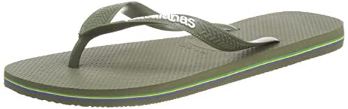 Havaianas Brasil Logo, Infradito Unisex-Adulto, Green Geen, 37/38 EU