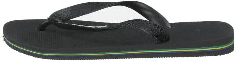 Havaianas Brasil Logo, Infradito Unisex-Adulto, Black/Black, 35/36 EU