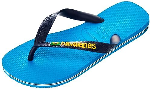 Havaianas Brasil Logo, Infradito Unisex-Adulto, Turquoise/Turquoise, 41/42 EU