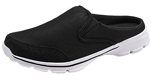 Sisttke Zoccoli e Sabot Donna Uomo Leggero Comode Traspiranti Pantofole da Casa Scarpe da Mare Estate Antiscivolo Casual Ciabatte all'aperto,Nero-HH,41 EU