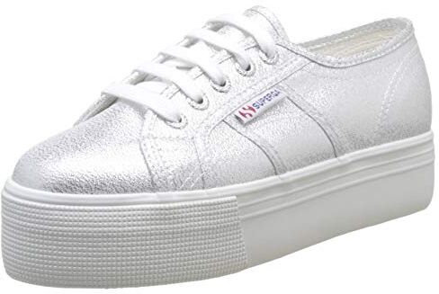 Superga 2790 Lamew Scarpe Da Ginnastica Basse Donna, Grigio (Grey Silver 031), 38 EU, Pair