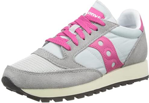 Saucony Jazz Original Vintage, Sneaker Donna, Grigio/Rosa (Grey/Pink), 42 EU