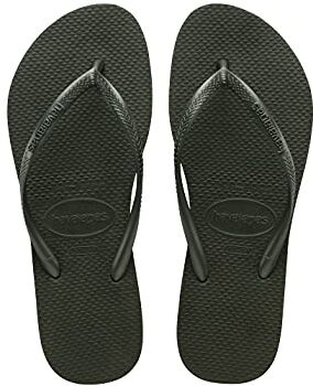 Havaianas Slim, Infradito Donna, Green Olive, 39/40 EU