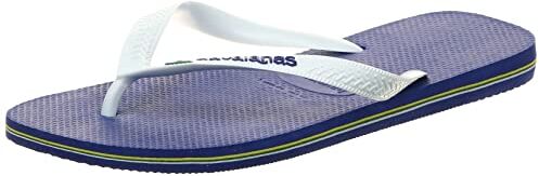 Havaianas Brasil Logo, Infradito Unisex-Adulto, Marine Blue, 41/42 EU