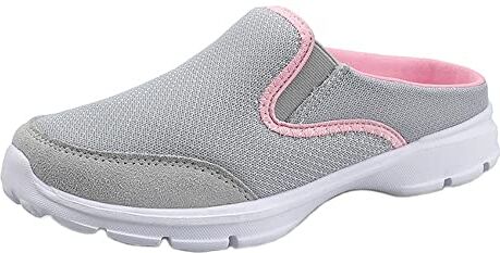 Sisttke Zoccoli e Sabot Donna Uomo Leggero Comode Traspiranti Pantofole da Casa Scarpe da Mare Estate Antiscivolo Casual Ciabatte all'aperto,Grigio-GG,42 EU