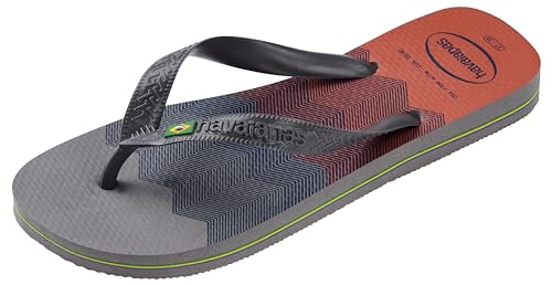 Havaianas Brasil Fresh, Infradito Unisex Adulto, Steel Grey/Steel Grey, 35/36 EU