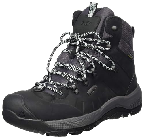 KEEN Revel 4 Mid Polar, Botas de Nieve Donna, Nero (Black/Harbor Gray), 37 EU