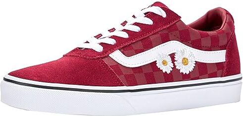 Vans Ward, Scarpe da Ginnastica Donna, S C Embroid Daises Rumba Rosso, 38.5 EU