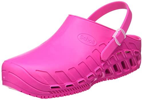 Scholl Clog Evo, Zoccoli Sanitari Medicali Unisex Adulto, Fucsia, 36.5 EU