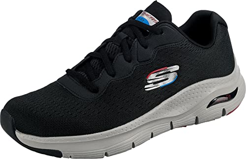 Skechers Arch Fit, Sneaker Uomo, Black 001, 42 EU