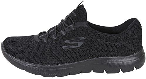 Skechers Summits, Scarpe da Ginnastica Donna, Nero Black White, 38 EU Larga