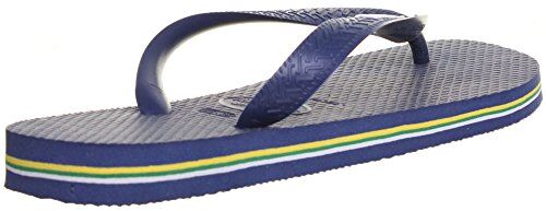 Havaianas Brasil Logo, Infradito Unisex-Adulto, Navy Blue, 45/46 EU