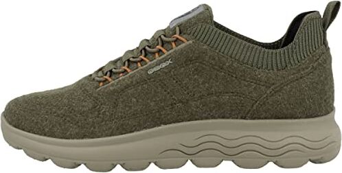 Geox D Spherica A, Sneakers Donna, Verde (Dk Olive), 36 EU