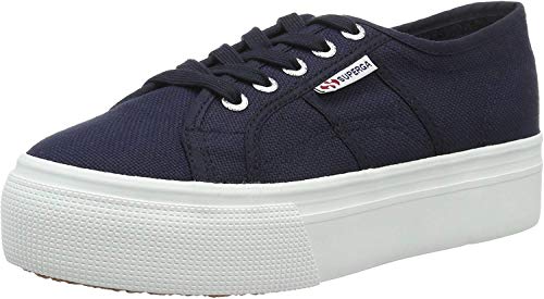 Superga 2790 Acotw, Scarpe da ginnastica Donna, Blu Navy Fwhite F43, 42 EU