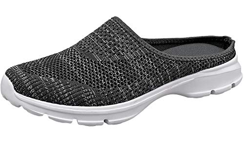 Sisttke Zoccoli e Sabot Donna Uomo Leggero Comode Traspiranti Pantofole da Casa Scarpe da Mare Estate Antiscivolo Casual Ciabatte all'aperto,Grigio-II,38 EU