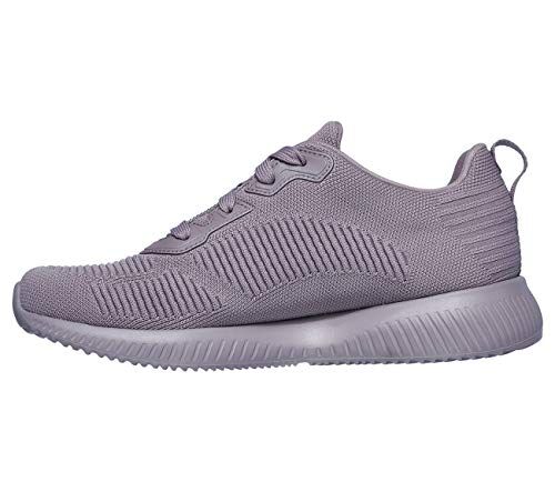 Skechers Bobs Squad Tough Talk, Scarpe da Ginnastica Donna, Mauve Engineered Knit, 38 EU