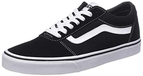 Vans Ward, Scarpe da Ginnastica Uomo, Suede/Canvas/Black/White, 38.5 EU