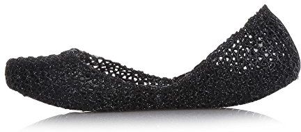 melissa Donna Campana Papel VII Ballerine Chiuse, Nero Nero Glitter 52682, 41/42 EU