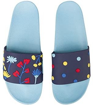 Dedoles Ciabatte Donna Uomo & Bambini Sandali per Spiaggia e Piscina con tanti Design Patatine Fiori Volpe Lama Nuvole Ketchup Regalo, Color: Fiori ad acquerello, 37 EU