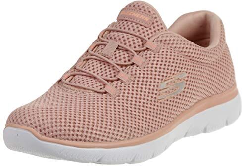 Skechers Summits, Scarpe da Ginnastica Donna, Rosa Rose Mesh White Trim, 36 EU