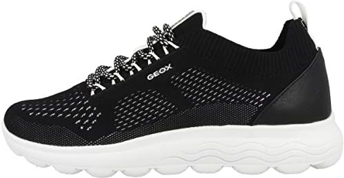 Geox D Spherica A, Sneakers Donna, Nero (Black C9999), 37 EU