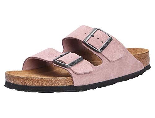 Birkenstock Sandali Arizona BS Earthy Vegan BF, Earthy Vegan Light Rose, 38 EU Schmal