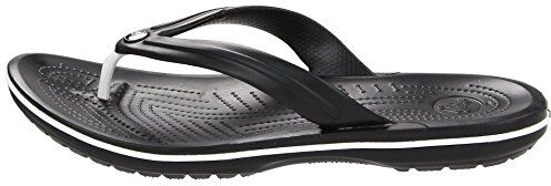 Crocs Crocband Flip, Sandali Infradito Unisex-Adulto, Impermeabili e ad Asciugatura Rapida, Nero, Taglia 37-38 EU