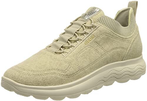 Geox D Spherica A, Sneakers Donna, Beige (Lt Taupe), 40 EU