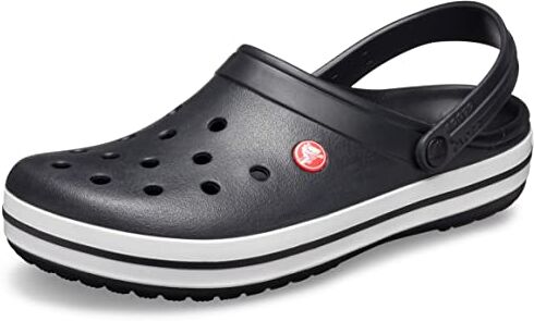 Crocs Crocband Clog, Zoccoli Unisex-Adulto, Leggeri, Facili da Pulire e da Infilare, Nero, Taglia 39-40 EU