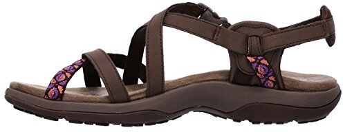 Skechers Reggae Slim Vacay, Sandali Donna, Brown Chocolate, 41 EU