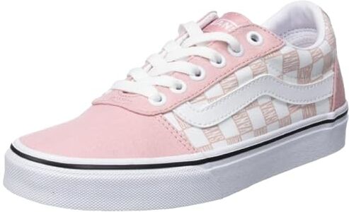 Vans Ward, Scarpe da Ginnastica Donna,  Logo Check Pink White, 39 EU