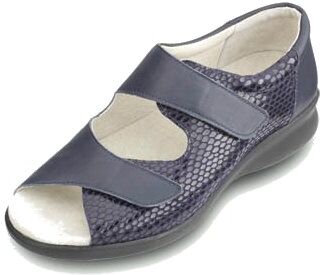 Db Shoes dB scarpe sabbia/serpente stampa da donna Bliss 2 'Leather strap in velcro sandalo.