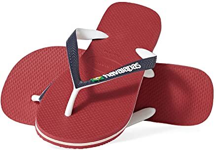 Havaianas Brasil Mix, Infradito Unisex Adulto, Ruby Red, 35/36 EU