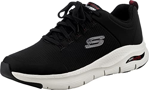 Skechers Arch Fit Paradyme, Sneaker Uomo, Nero Black White 200, 39.5 EU