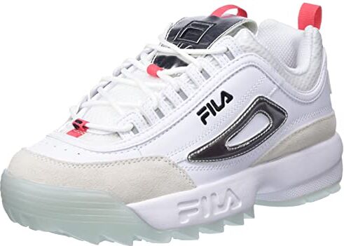 Fila DISRUPTOR wmn, Sneaker Donna, Argento White Silver, 39 EU