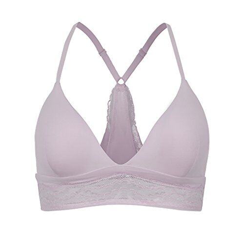 WENJUNneiyi WENJUN Reggiseno Comfort No Cerchi In Acciaio Triangle Cup Y-strap 6 Colori Opzionale (Colore : Lotus purple, dimensioni : L.)