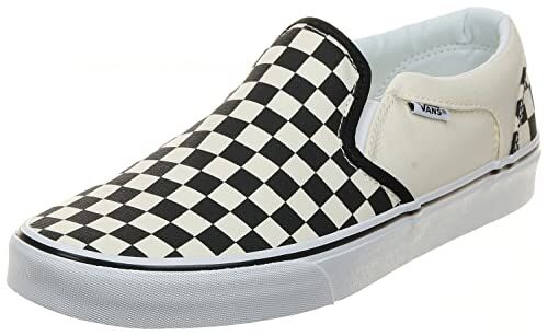 Vans Asher, Sneaker, Unisex Bambini e ragazzi, (Checkers) Black/Natural, 33 EU